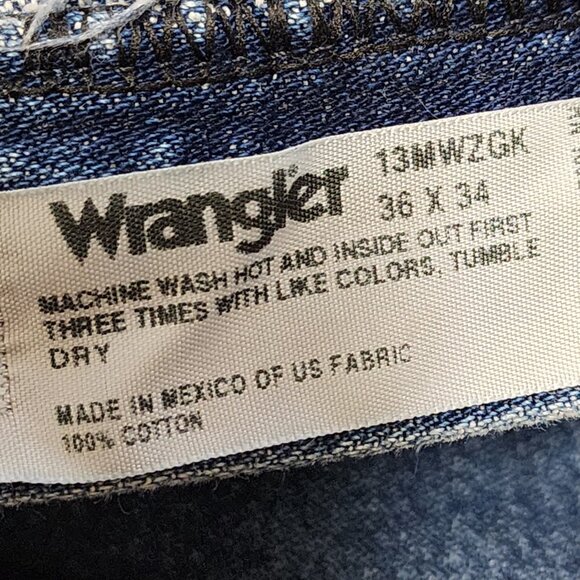 Wrangler 13MWZGK Stone Wash Rigid Denim Cowboy Cut Jeans - Picture 6 of 8